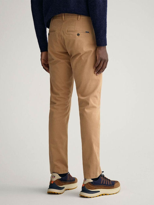 Gant Herrenhose Chino in Slim Passform Beige