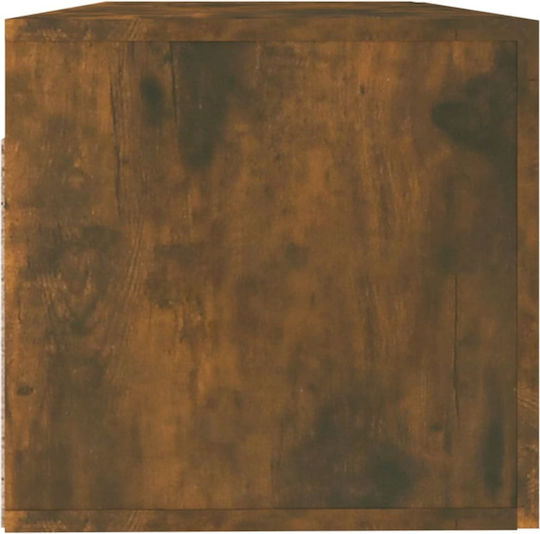 Wall-Mounted Living Room Cabinet made of Particle Board in Smoky Oak Colour 100x36.5x35cm