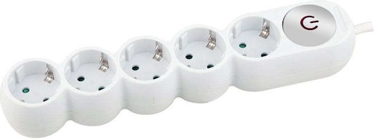 Lineme Power Strip with Surge Protection 4 Positions with Switch and Cable 3m