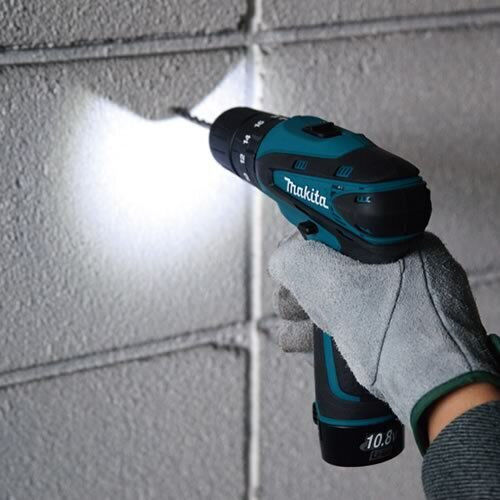 Makita HP330DWE Percussive Battery Drill Driver 10.8V 2x1.3Ah