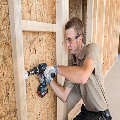 Bosch GSB 18 VE-EC Șurubelniță cu percuție Mașină de găurit Baterie 18V 2x5Ah