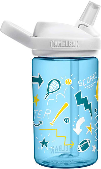 Camelbak Eddy+ Παιδικό Παγούρι Πλαστικό με Καλαμάκι Non Spill Γαλάζιο 400ml