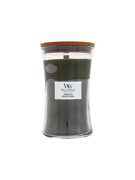 WoodWick Scented Candle Jar with Scent Frasier Fir Gray 610gr 1pcs