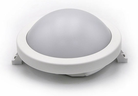 Adeleq Wall-Mounted Outdoor Turtle Light LED IP64 6W with Natural White Light