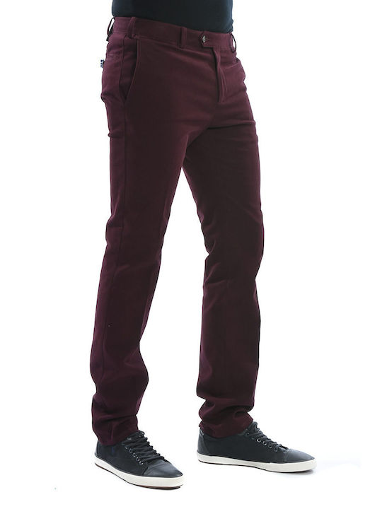 PAUL&SHARK CHINO PANTS SHARK FIT BURGUNDY