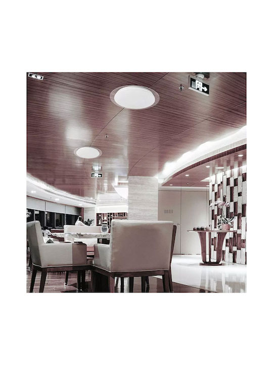 V-TAC Ceiling Mount Light 46.5cm White with Integrated LED and Remote Control