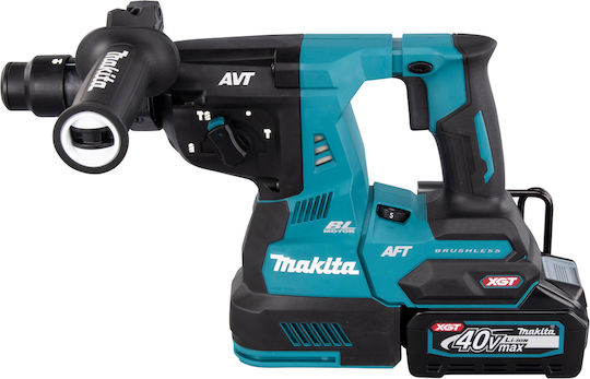 Makita XGT Κρουστικό Σκαπτικό Πιστολέτο Μπαταρίας Brushless 40V 2x4Ah με Υποδοχή SDS Plus HR002GM202