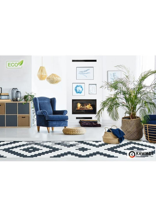 Kawmet W15 Eco Ενεργειακό Τζάκι Ξύλου 9.4kW Ίσιο με Ανοιγόμενη Πόρτα