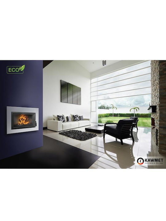 Kawmet W15 Eco Ενεργειακό Τζάκι Ξύλου 9.4kW Ίσιο με Ανοιγόμενη Πόρτα