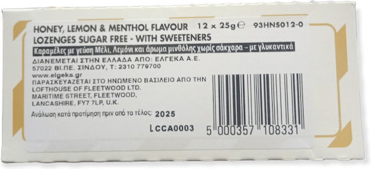 Fisherman's Friend Original Lozenges 12x25gr Honey & Lemon 300gr 12pcs