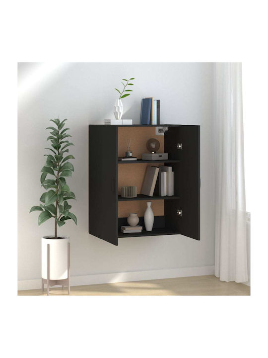 Cabinet Wall Black 69.5x34x90cm