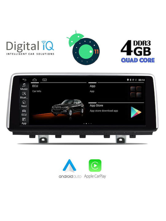 Digital IQ Sistem Audio Auto pentru BMW X5 (F15) / X5 / F15 2014-2017 (Bluetooth/USB/AUX/WiFi/GPS/Apple-Carplay/Partitură) cu Ecran Tactil 10.25"