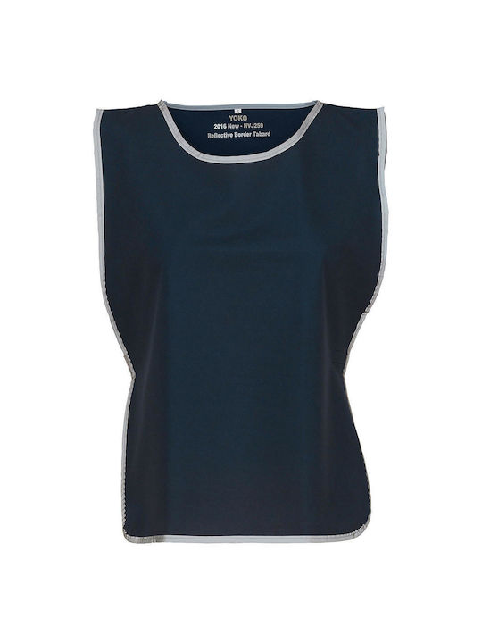 Yoko Fluo Reflective Border Cleaner Apron Navy Blue HVJ259