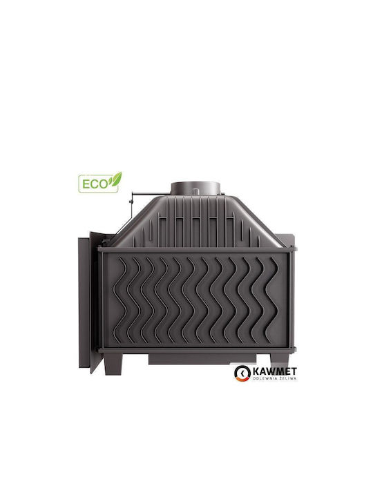 Kawmet W16 PB Eco Șemineu cu inserție Lemn 13.5kW Colțul din dreapta cu o ușă care se deschide