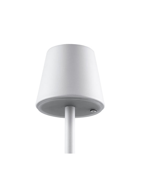GloboStar Nega Outdoor Floor Lamp LED 2.2W with Warm White Light IP44 White