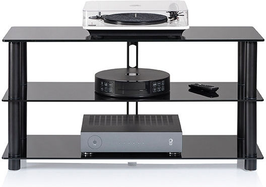 NorStone Epur 3 Мебел за Hi-Fi Черен 110x58.1x40см