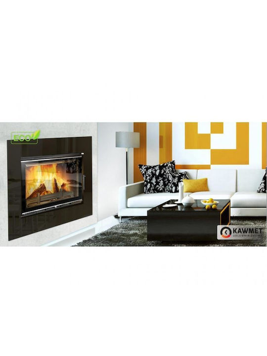 Kawmet W17 Decor Eco Ενεργειακό Τζάκι Ξύλου 12.3kW Ίσιο με Ανοιγόμενη Πόρτα