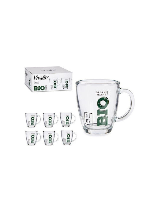 Bio Glass Cup Transparent 320ml 6pcs