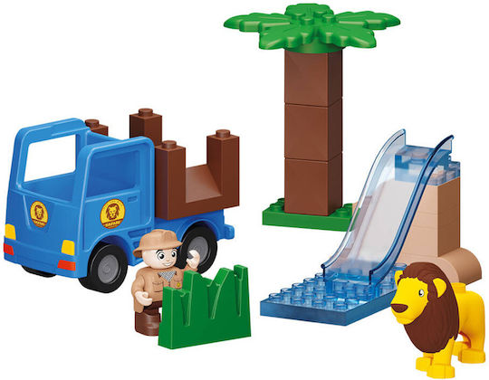 Blocki Cuburi De Construit Safari Steve Pentru 2+ Ani 19 Bucăți