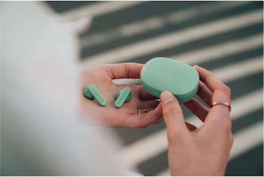 Urbanista Copenhagen Earbud Bluetooth Handsfree Ακουστικά με Αντοχή στον Ιδρώτα και Θήκη Φόρτισης Sage Green