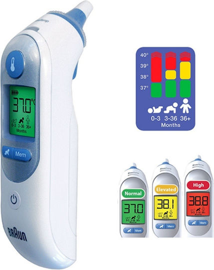 Braun Thermoscan 7+ Infrared Ear Thermometer Suitable for Babies