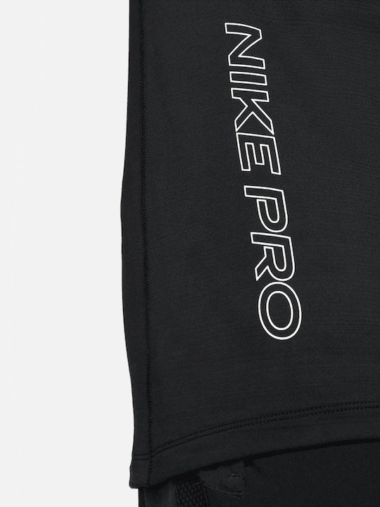 Nike Pro Warm Ανδρική Ισοθερμική Μακρυμάνικη Μπλούζα Μαύρη