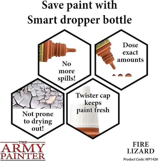 The Army Painter Warpaints Χρώμα Μοντελισμού Fire Lizard 18ml