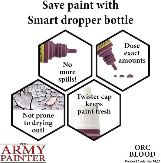 The Army Painter Warpaints Model Making Paint Orc Blood 18ml
