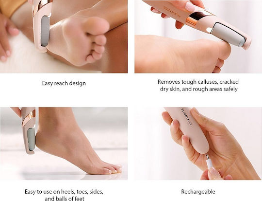 Kemei Rechargeable Electric Foot File for Heels & Nails
