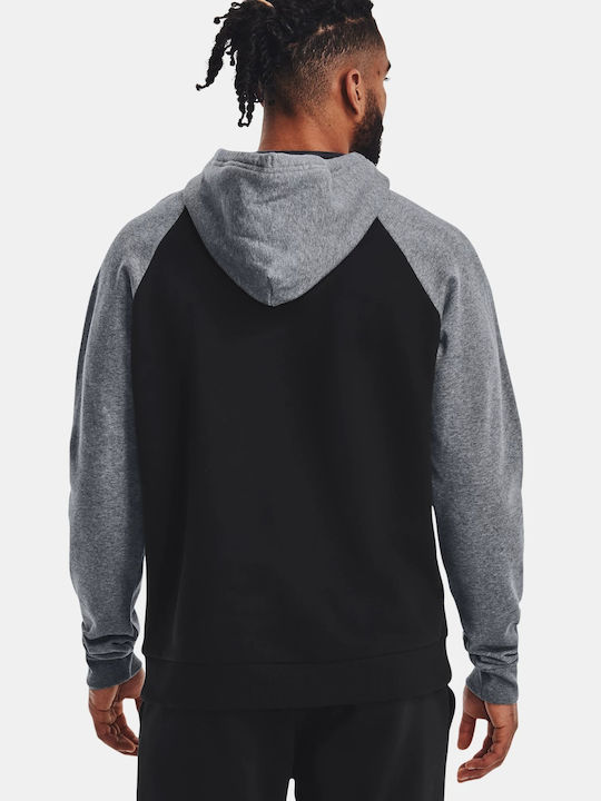 Under Armour Herren Sweatshirt mit Kapuze und Taschen Schwarz