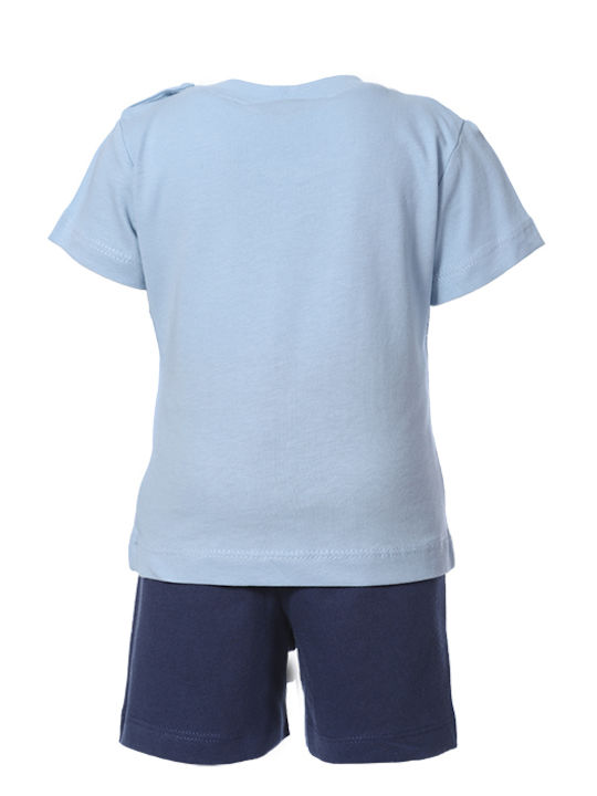 Matoufrance Kinder Set mit Shorts Sommer 2Stück Hellblau