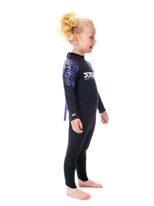 Jobe 5/3 Mm Kids Jumpsuit Wetsuit with Zip Black 3mm