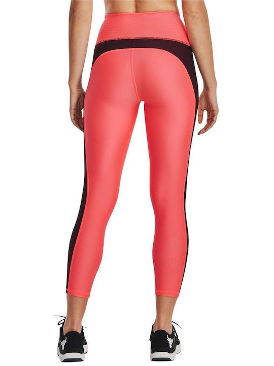 Under Armour Project Rock Laufen Frauen Gekürzt Leggings Rot