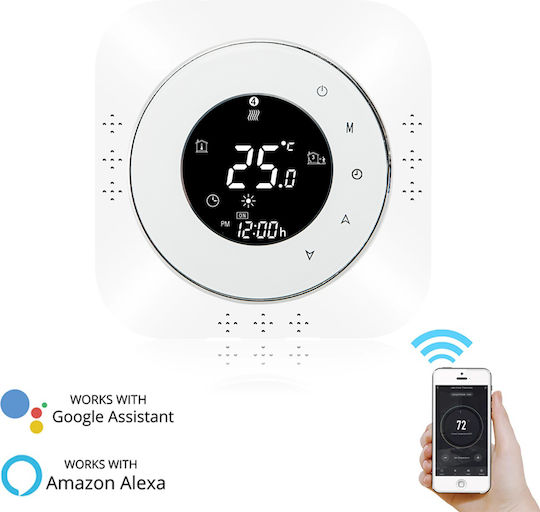 MOES BHT-6000WM-GCLW Digital Termostat Spațiu Inteligent cu Ecran Tactil și Wi-Fi