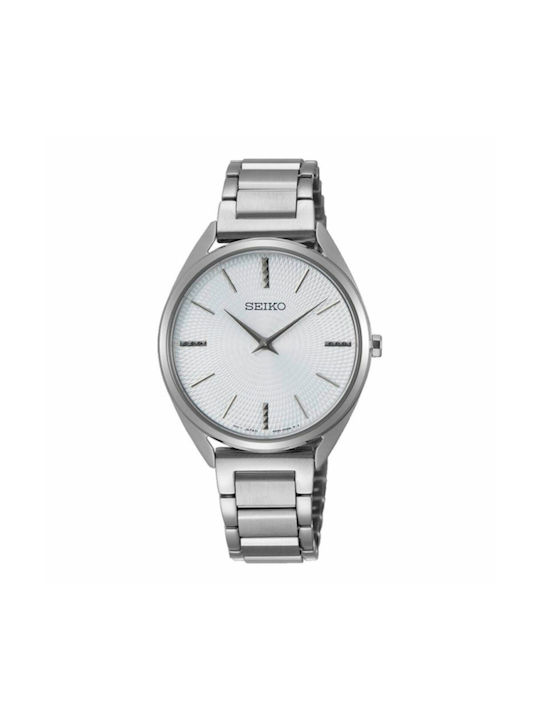 Seiko Дамски Часовник с Сребрист Метална Гривна