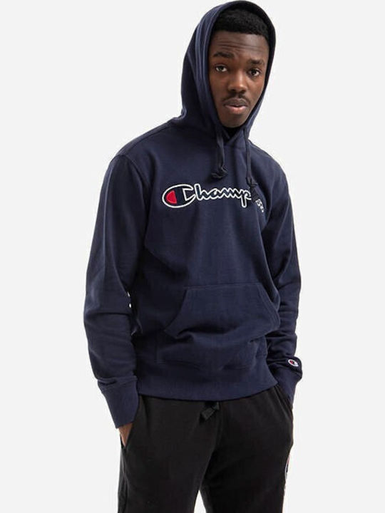 Sweatshirt with Hood Navy Blue