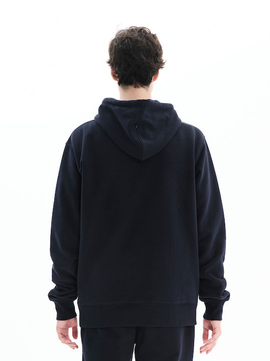 Emerson Men's Sweatshirt with Hood and Pockets Navy Blue