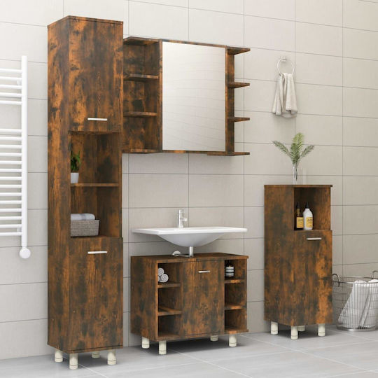 vidaXL Bathroom Cabinet L30xW30xH95cm Oak