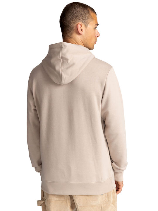 Element Herren Sweatshirt mit Kapuze und Taschen Beige