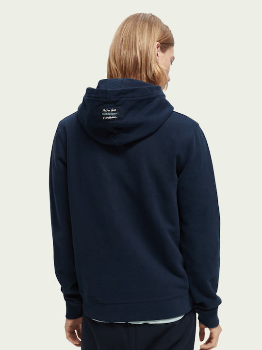Felpa Sweatshirt with Hood Navy Blue