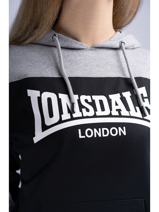 Lurgan Women's Sweatshirt Hooded Black