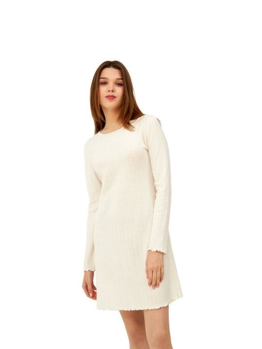 Harmony Winter Damen Nachthemd Ivory