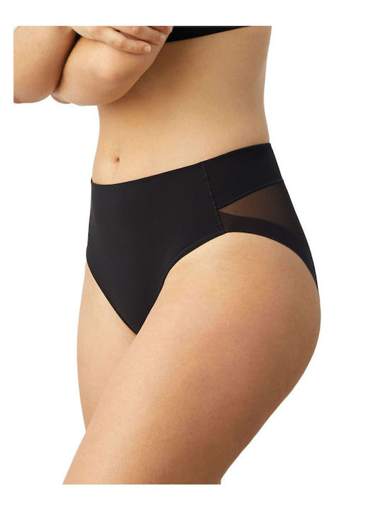 High-waisted Women's Slip Black