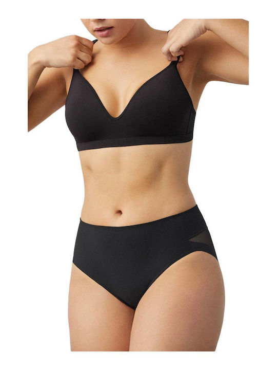 High-waisted Women's Slip Black