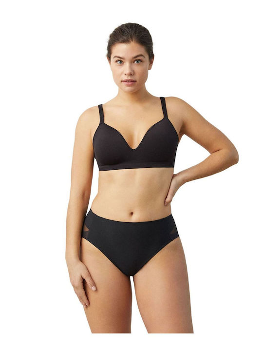High-waisted Women's Slip Black