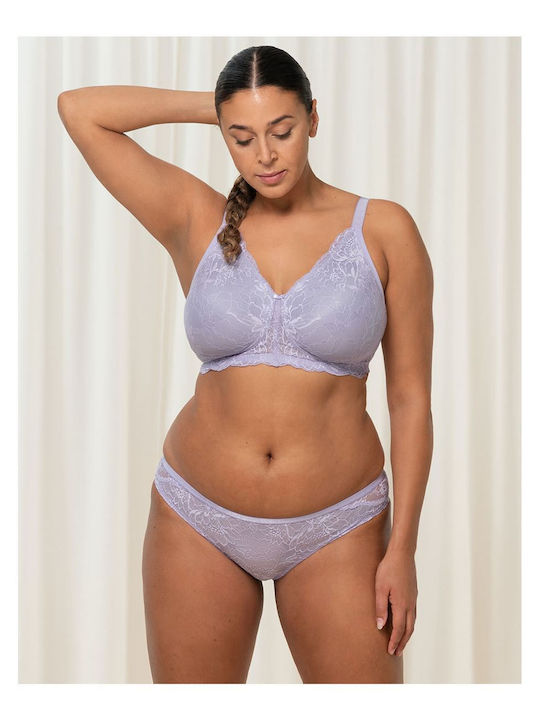 Amourette Charm Damen Brasilien mit Spitze Lila