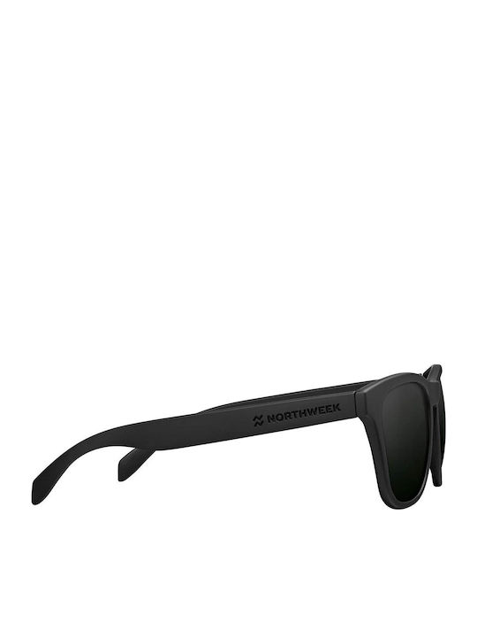 Northweek Regular Unisex Sonnenbrille mit Kunststoff Gestell All Black