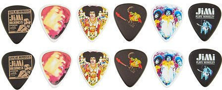 Dunlop Guitar Picks Jimi Hendrix Electric Lady Pick Tin Set 12pcs