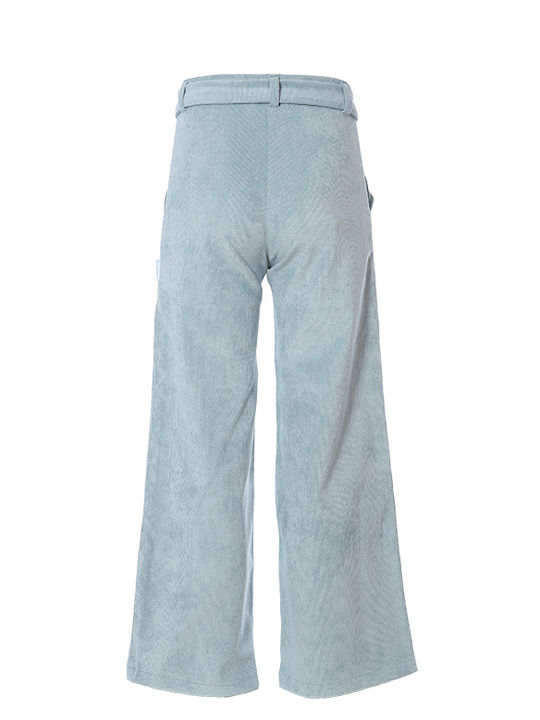 Matoufrance Girls Fabric Trouser Light Blue