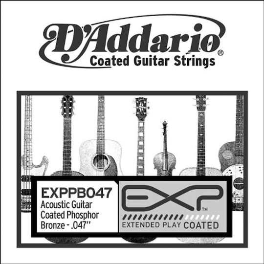 Daddario Superior Design Single Phosphor Bronze Acoustic Guitar String 47